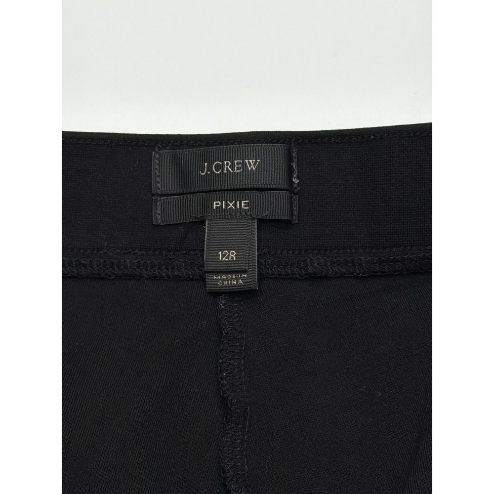 J.Crew Pixie Pants Black Equestrian Skinny Leggings Side Zip 12R Heavy Knit - Picture 7 of 11